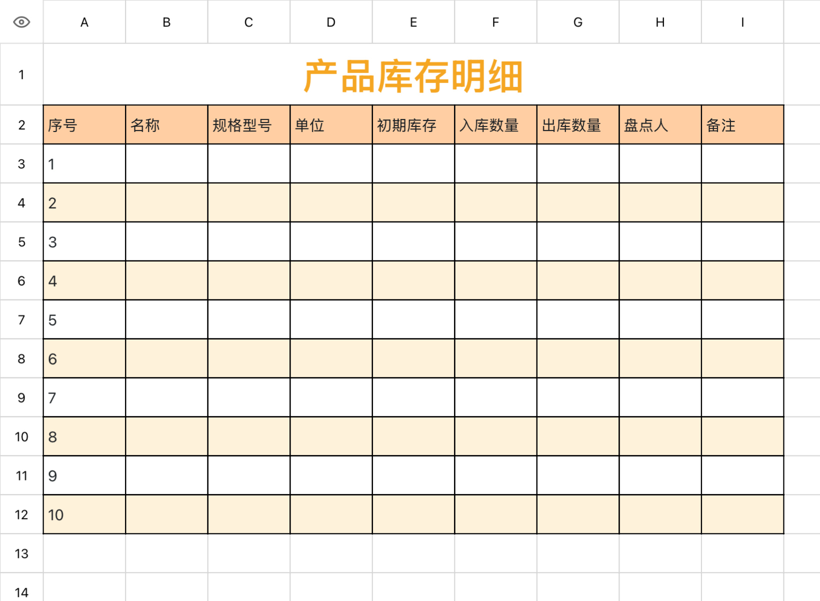 产品库存明细1