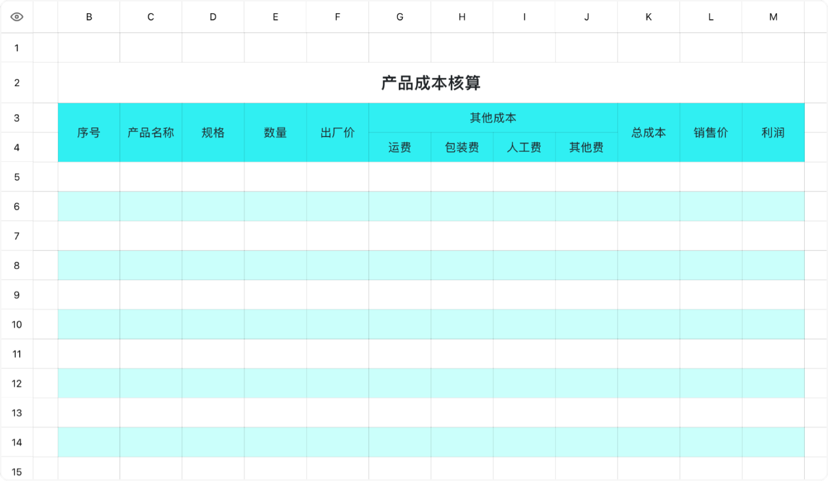 产品成本核算