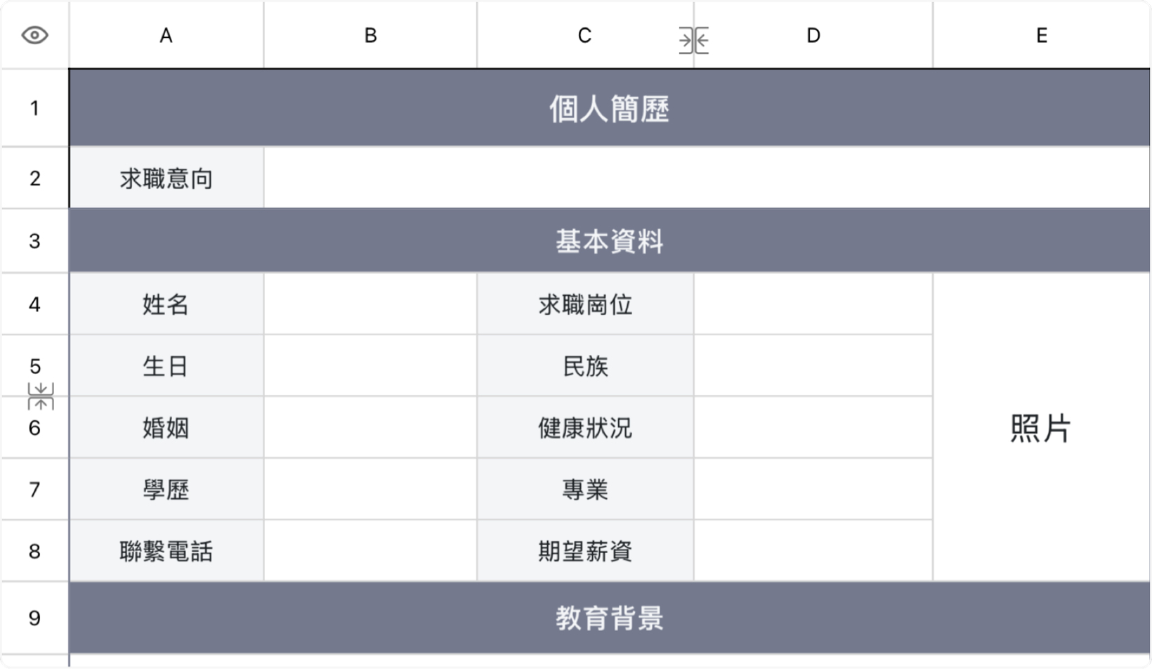 個人求職簡歷3