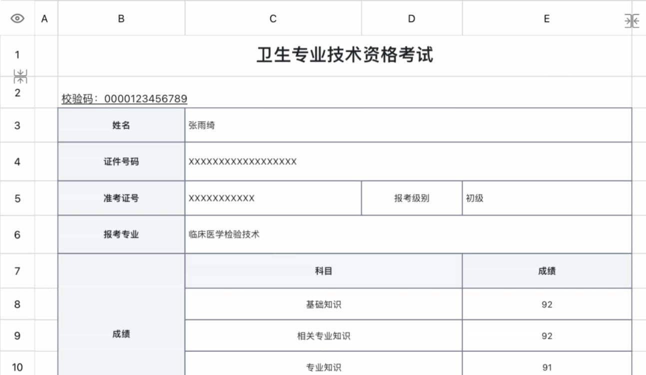 卫生专业技术资格考试