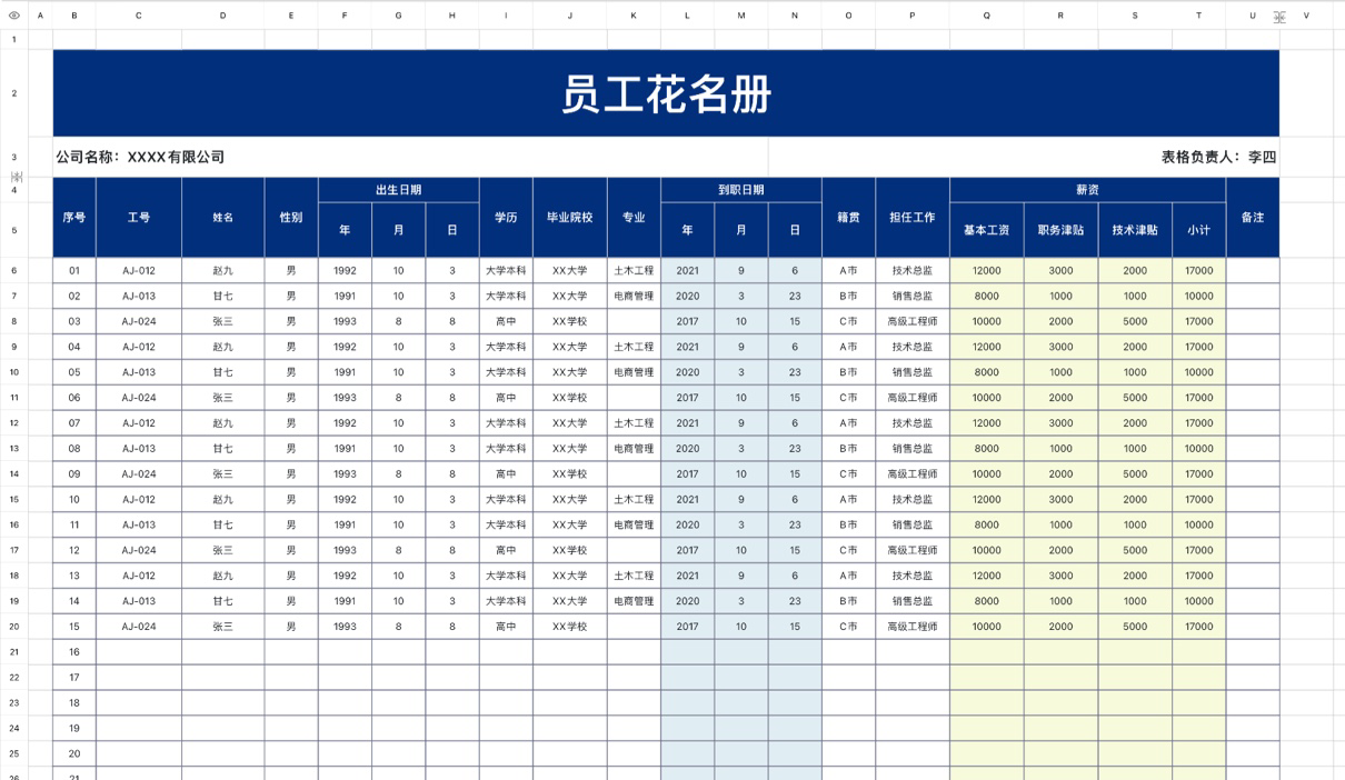 员工花名册2