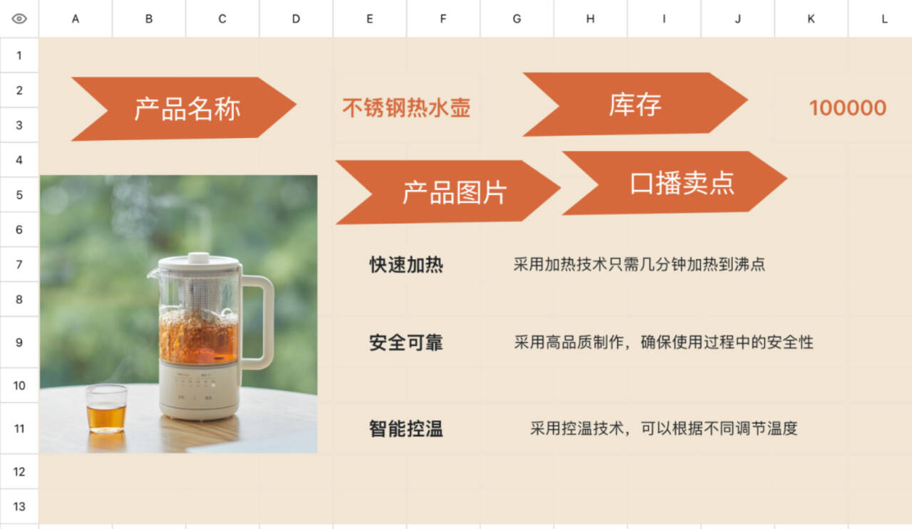 商品手卡