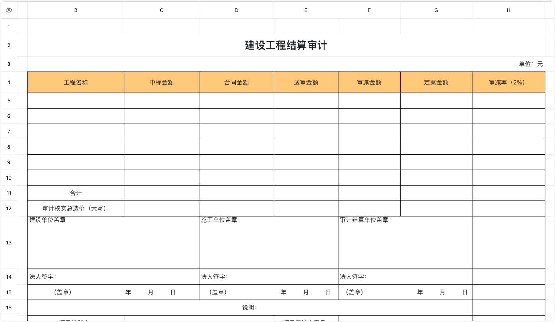 建设工程结算审计