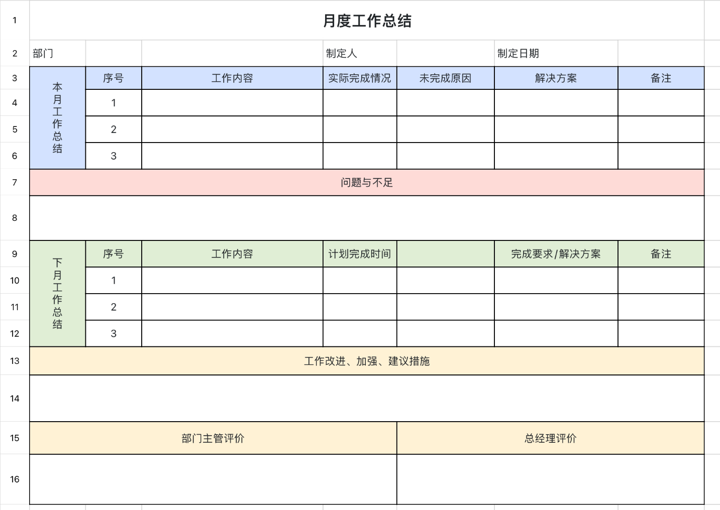 月度工作总结1