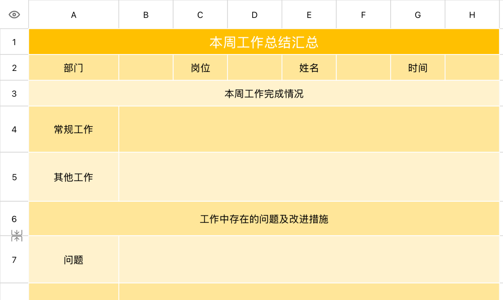 本周工作总结汇总