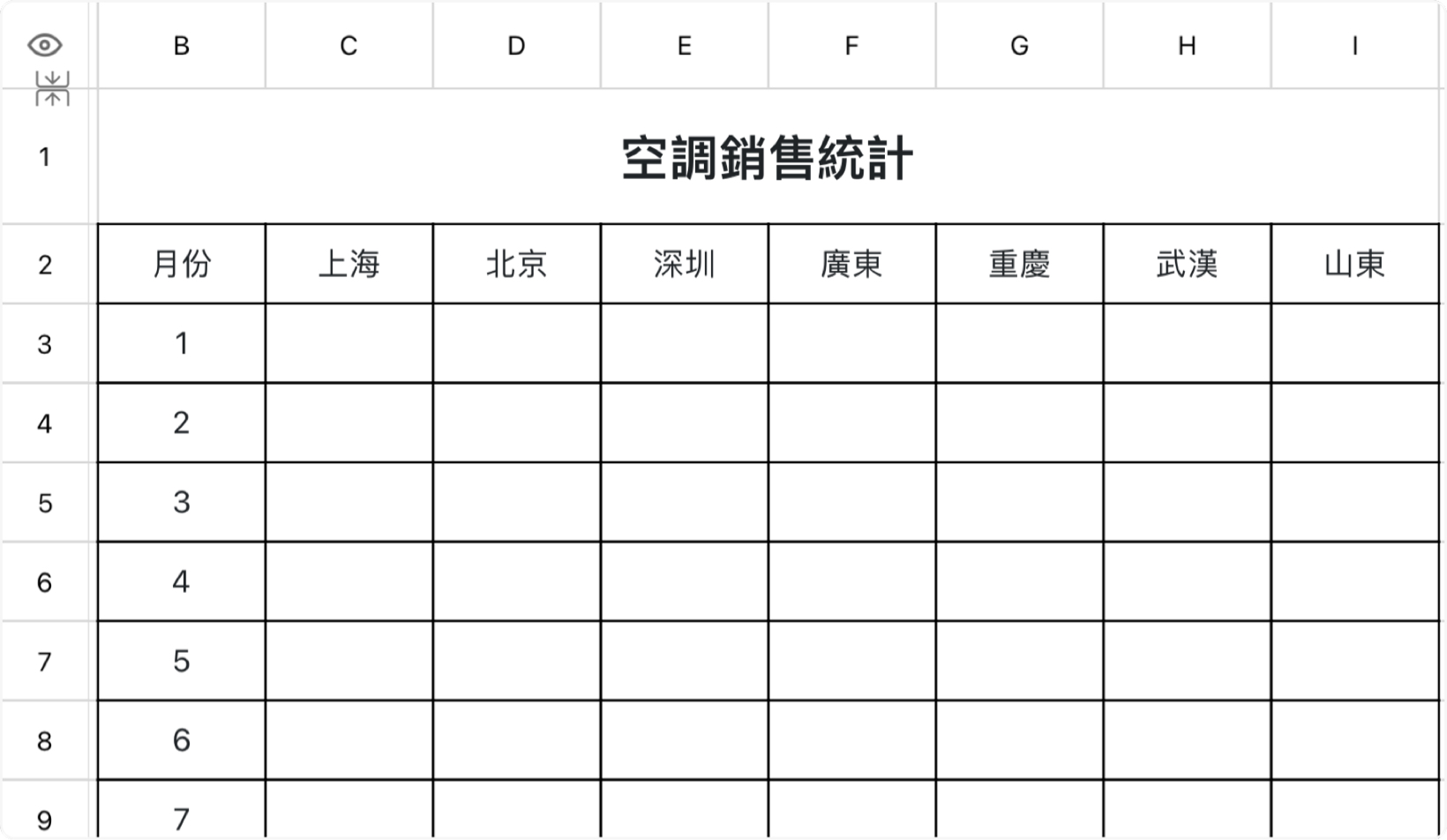 空调销售统计