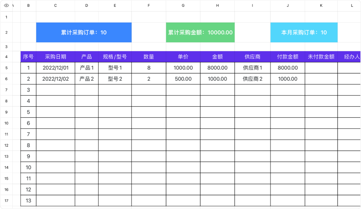 采购清单3