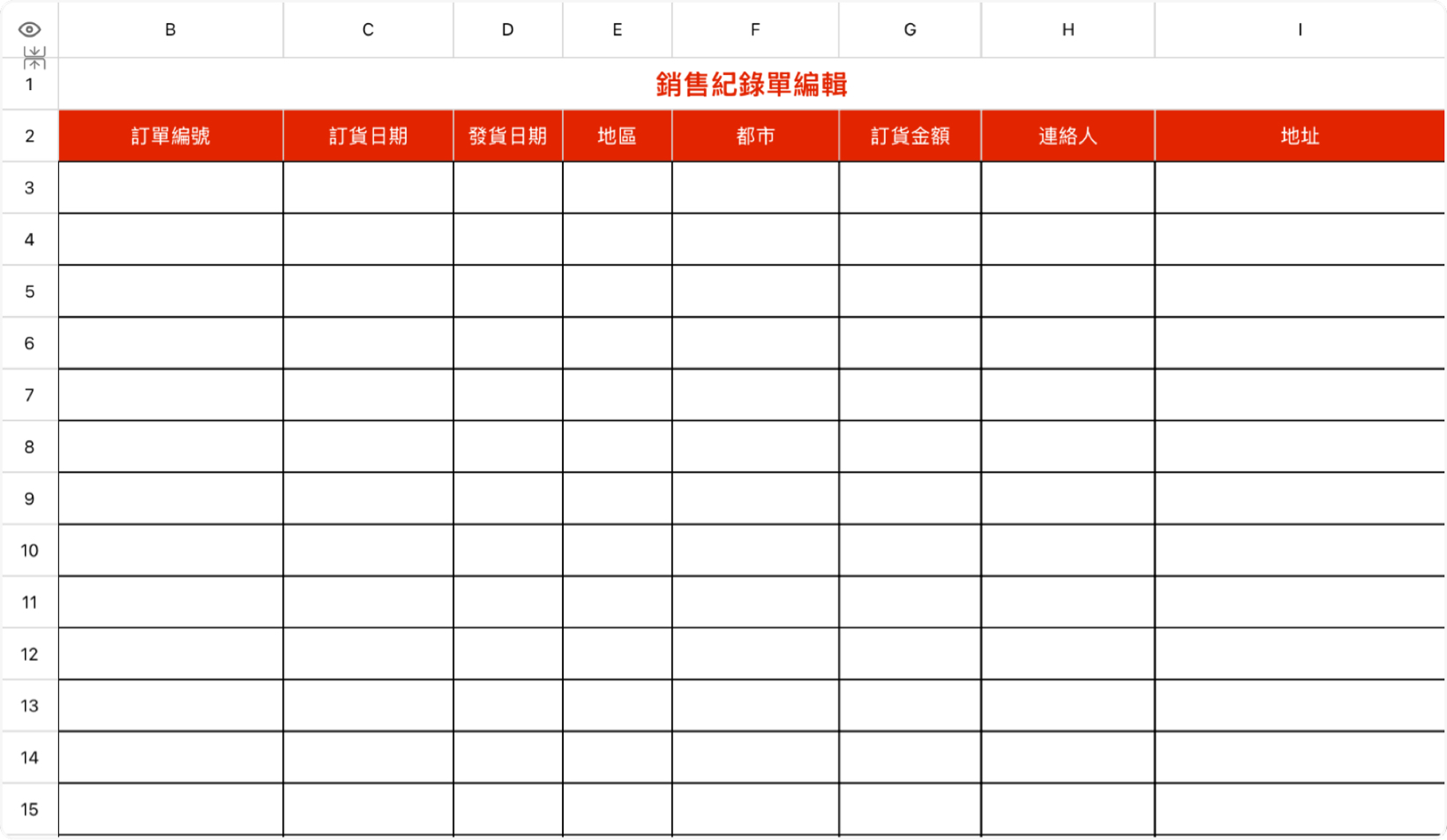 銷售紀錄單編輯